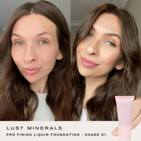 Pro Liquid 01 - For Fair to light skin tones, has a neutral undertone.