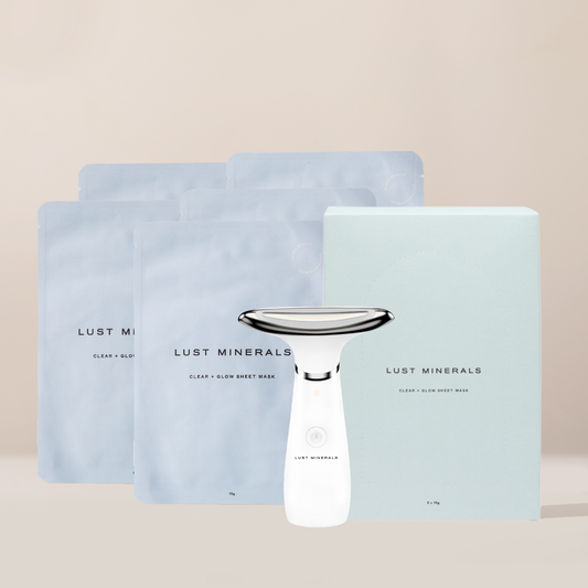 Clear Glow Sheet Mask Box Set + LED